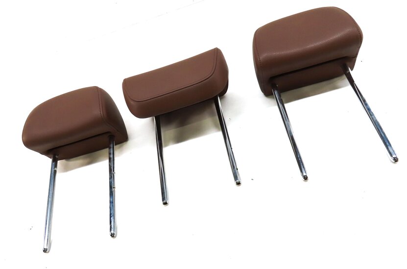 Thumbnail 3: 11-12 AUDI Q5 B8 8R REAR LEFT RIGHT & CENTER SEAT HEADREST SET3 (CINNAMON BROWN)