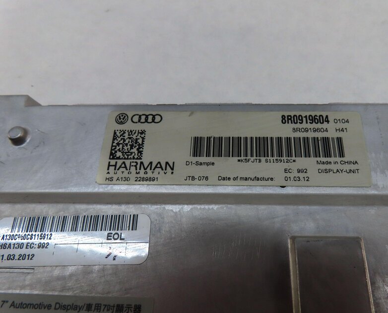 Thumbnail 8: 10-17 AUDI A4 S4 A5 Q5 Q7 (B8 8K 8T 8R 4L) GPS NAVIGATION MEDIA DISPLAY SCREEN