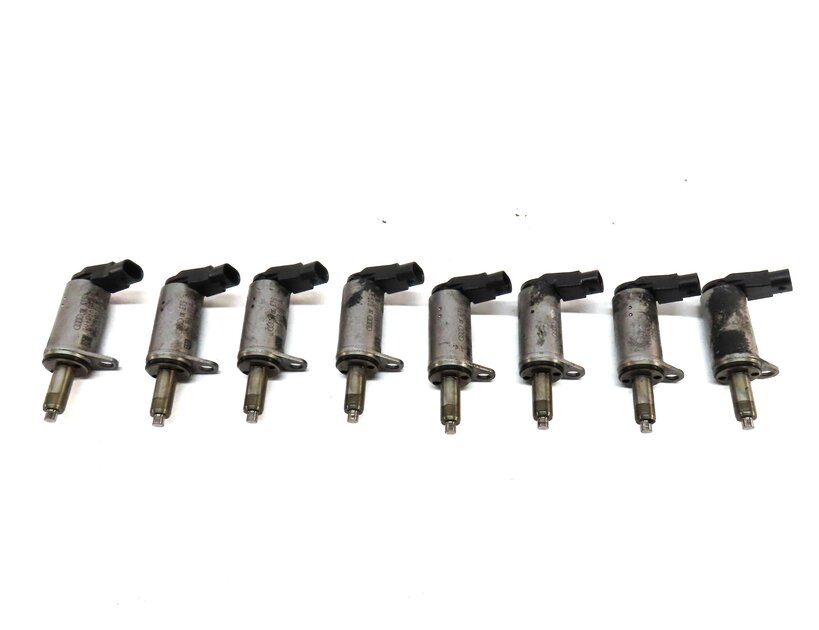 Thumbnail 4: 2012 AUDI Q5 (B8 8R) 2.0L TURBO CAEB ENGINE CAMSHAFT VALVE SOLENOID SET 8