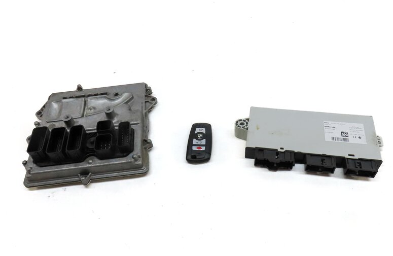 Thumbnail 2: 2013 BMW 535i (F10) 3.0L N55 CAS 4 BODY IMMOBILIZER ENGINE MODULE & KEY FOB SET