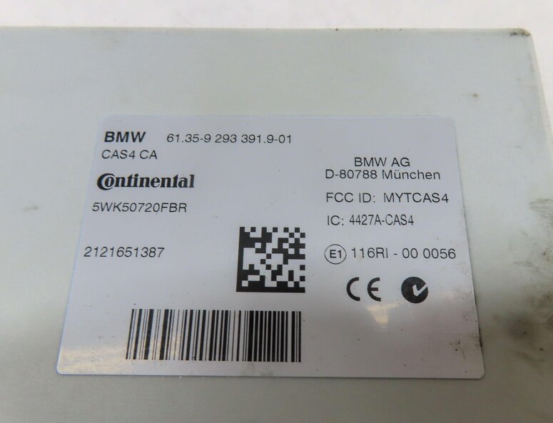 Thumbnail 8: 2013 BMW 535i (F10) 3.0L N55 CAS 4 BODY IMMOBILIZER ENGINE MODULE & KEY FOB SET