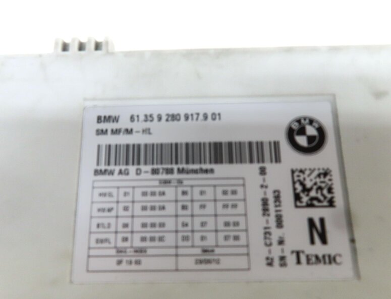 Thumbnail 4: 10-17 BMW 5 6 7 SERIES F01 F06 F10 FRONT LEFT DRIVER COMFORT SEAT CONTROL MODULE