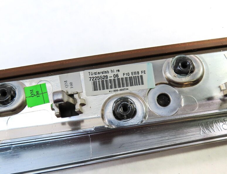 Thumbnail 18: 2013 BMW 535i (F10) FRONT REAR LEFT RIGHT SUPERIOR ASH WOOD (04B5) TRIM SET 7