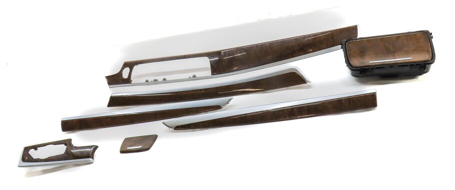 Thumbnail 2: 2013 BMW 535i (F10) FRONT REAR LEFT RIGHT SUPERIOR ASH WOOD (04B5) TRIM SET 7