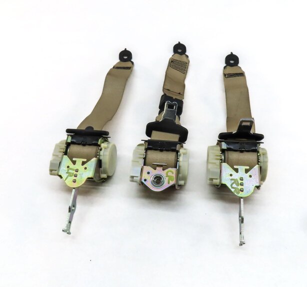 Thumbnail 4: 2013 BMW 535i (F10) REAR LEFT RIGHT & CENTER SEATBELT RETRACTOR SET 3 (BEIGE)