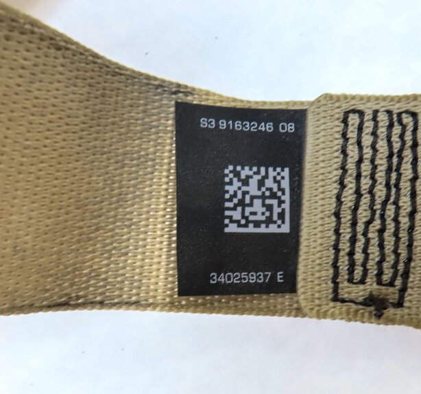 Thumbnail 5: 2013 BMW 535i (F10) REAR LEFT RIGHT & CENTER SEATBELT RETRACTOR SET 3 (BEIGE)
