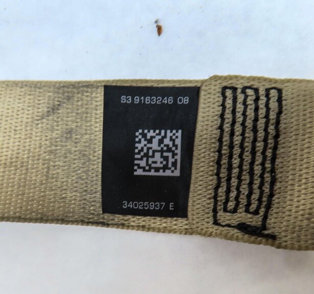 Thumbnail 7: 2013 BMW 535i (F10) REAR LEFT RIGHT & CENTER SEATBELT RETRACTOR SET 3 (BEIGE)
