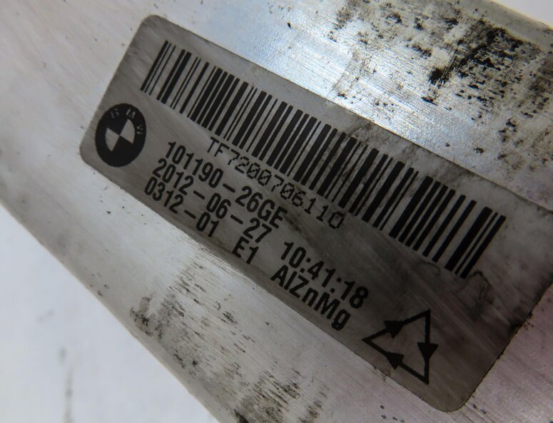 Thumbnail 6: 11-16 BMW 528i 535i 550i M5 F10 FRONT BUMPER REINFORCEMENT CRASH IMPACT BAR BEAM