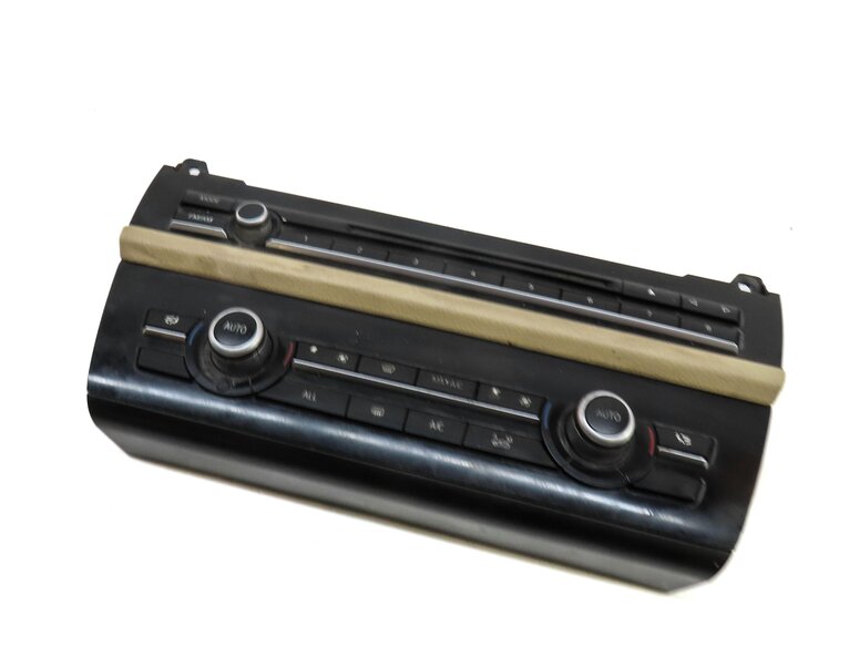 11-16 BMW 5 M5 SERIES (F10) HEATER A/C TEMPERATURE & RADIO CONTROL PANEL (BEIGE)