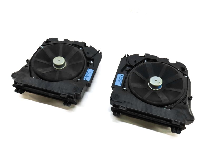 2013 BMW 535i (F10) FRONT LEFT & RIGHT RADIO SUBWOOFER WOOFER SPEAKER SET 2