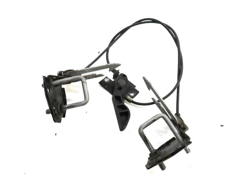 2013 BMW 535i F10 HOOD LEFT & RIGHT SAFETY CATCH HOOK SET2 CABLE & RELEASE LEVER