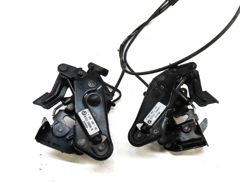 Thumbnail 4: 2013 BMW 535i (F10) HOOD LEFT & RIGHT LOCK LATCH SET 2 51237183762 51237206453