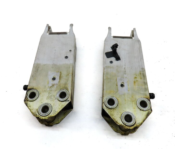Thumbnail 4: 11-16 BMW 5 M5 F10 FRONT BUMPER LEFT & RIGHT REINFORCEMENT BAR BRACKET SET/2