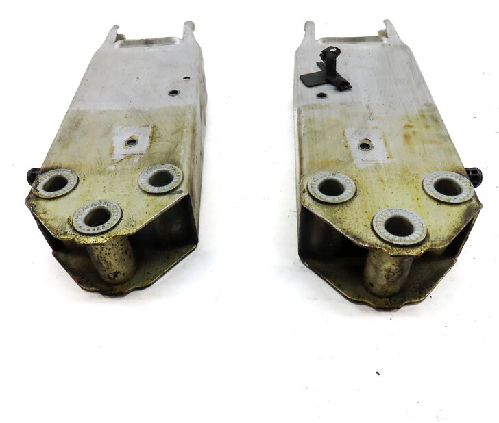 Thumbnail 5: 11-16 BMW 5 M5 F10 FRONT BUMPER LEFT & RIGHT REINFORCEMENT BAR BRACKET SET/2