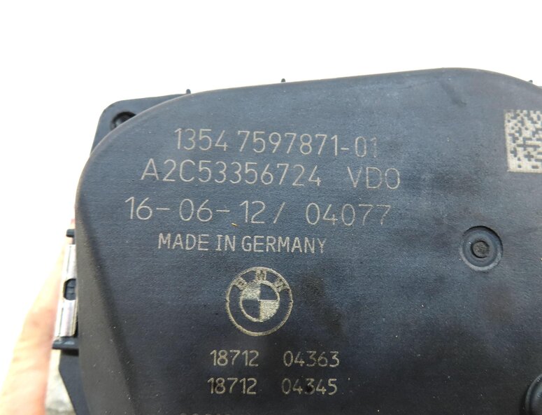 Thumbnail 6: 11-18 BMW 335i 535i 740i X1 X3 X4 X5 X6 - 3.0L N55 TURBO ENGINE THROTTLE BODY