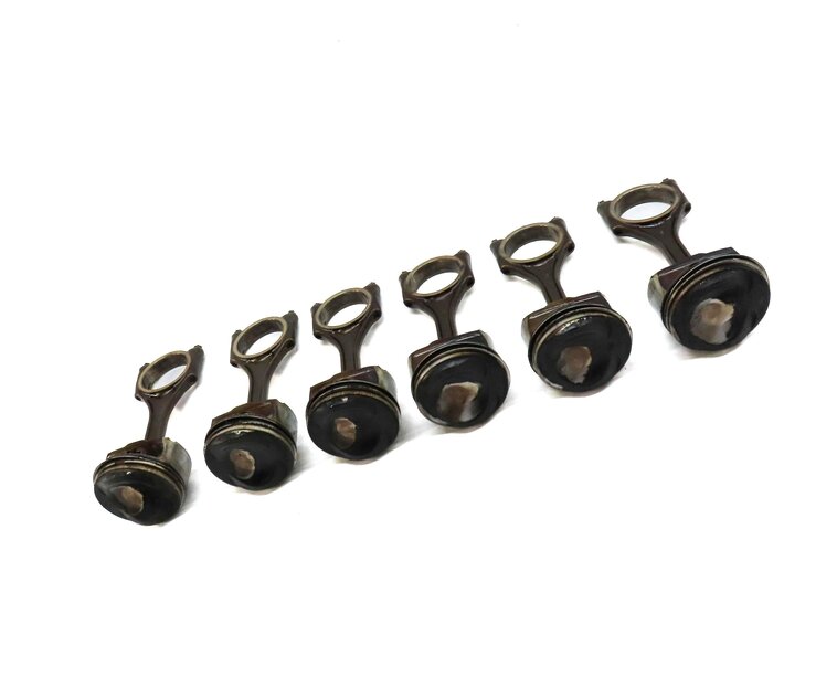 Thumbnail 4: 2008-2012 AUDI A4 A5 A6 Q5 (B8 8K 8R C7) 3.2L CONNECTING ROD & PISTON SET 6