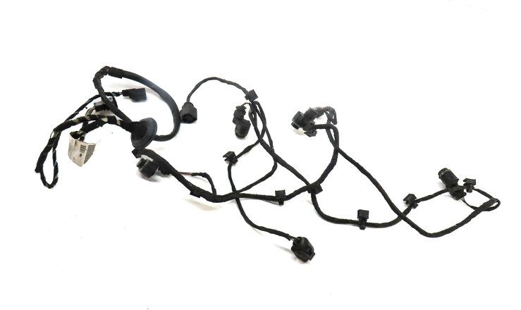 2010 AUDI Q5 (B8 8R) REAR PARK ASSIST PDC SENSOR SET4 (BLACK) & WIRE HARNESS
