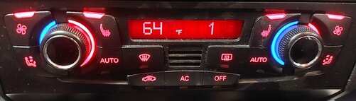 Thumbnail 2: 08-13 A4 S4 A5 S5 Q5 B8 8K 8T FRONT HEATER A/C TEMPERATURE CLIMATE CONTROL PANEL