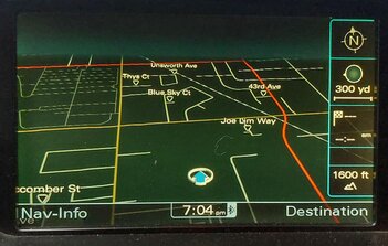 10-17 AUDI A4 S4 A5 Q5 Q7 (B8 8K 8T 8R 4L) GPS NAVIGATION MEDIA DISPLAY SCREEN