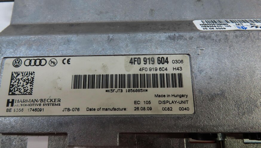 Thumbnail 7: 10-17 AUDI A4 S4 A5 Q5 Q7 (B8 8K 8T 8R 4L) GPS NAVIGATION MEDIA DISPLAY SCREEN