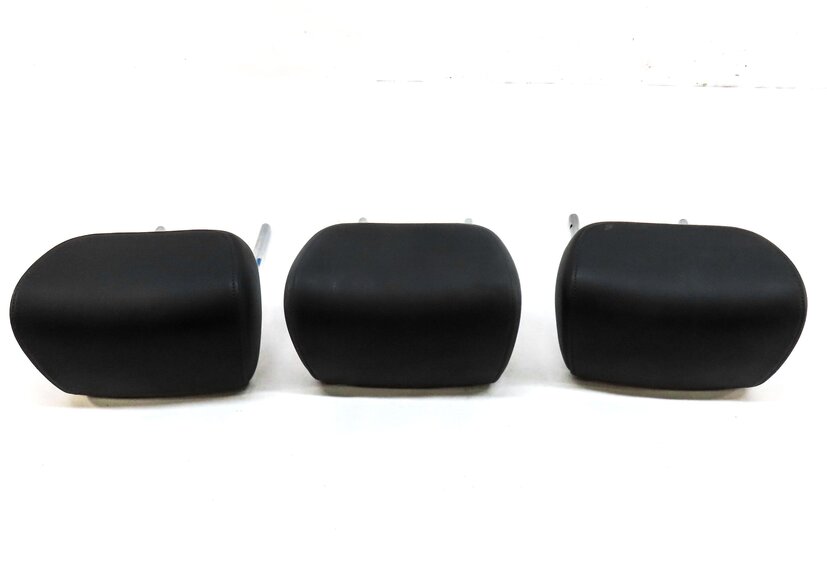 Thumbnail 3: 09-17 AUDI Q5 SQ5 (B8 8R) REAR LEFT RIGHT & CENTER SEAT HEADREST SET 3 (BLACK)