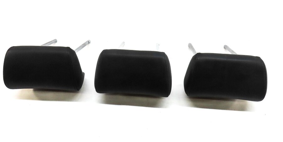 Thumbnail 4: 09-17 AUDI Q5 SQ5 (B8 8R) REAR LEFT RIGHT & CENTER SEAT HEADREST SET 3 (BLACK)
