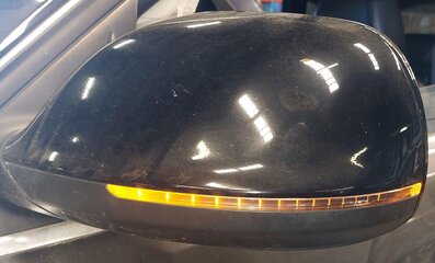 Thumbnail 2: 09-14 AUDI Q5 (B8 8R) LEFT PFOLD HEAT MEM AUTODIM BLIND SPOT DOOR MIRROR (BLACK)