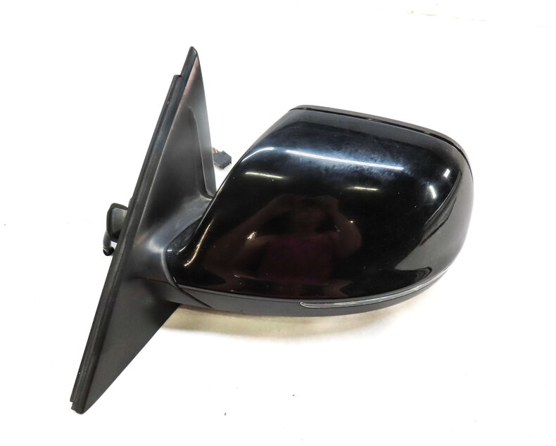 Thumbnail 6: 09-14 AUDI Q5 (B8 8R) LEFT PFOLD HEAT MEM AUTODIM BLIND SPOT DOOR MIRROR (BLACK)