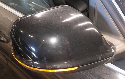 Thumbnail 2: 09-14 AUDI Q5 B8 8R RIGHT PFOLD HEAT MEM AUTODIM BLIND SPOT DOOR MIRROR (BLACK)