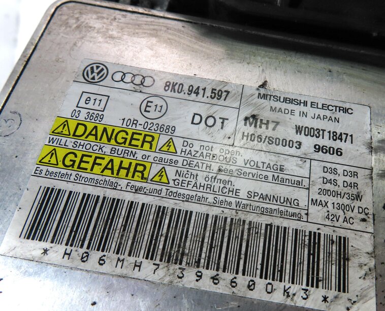 Thumbnail 7: 2009-2012 AUDI Q5 (8R) LEFT DRIVER HID XENON HEADLIGHT LIGHT LAMP (NON AFS)