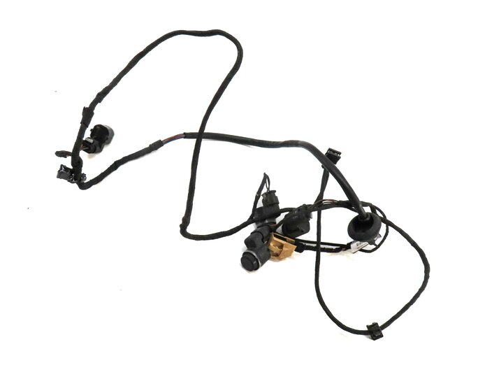 2014 AUDI A5 COUPE B8 8T REAR PARK ASSIST PDC SENSOR SET4 (BLACK) & WIRE HARNESS