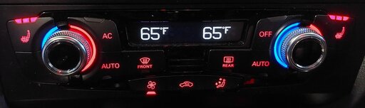 Thumbnail 2: 13-17 AUDI A4 S4 A5 S5 RS5 Q5 SQ5 B8 8K 8T FRONT HEATER A/C TEMPERATURE CONTROL