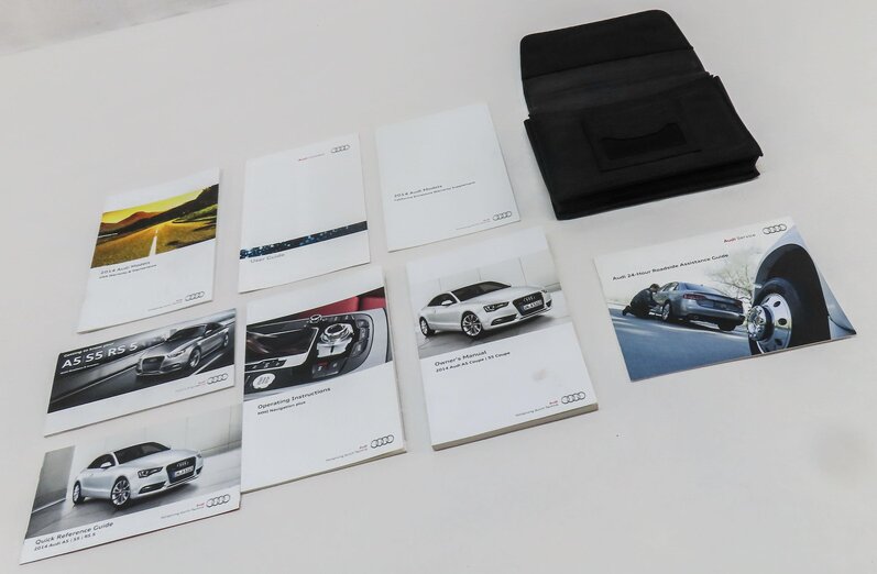 Thumbnail 3: 2014 AUDI A5 COUPE (B8 8T) OWNERS MANUAL BOOKLET SET 8 w/ CARRYING CASE
