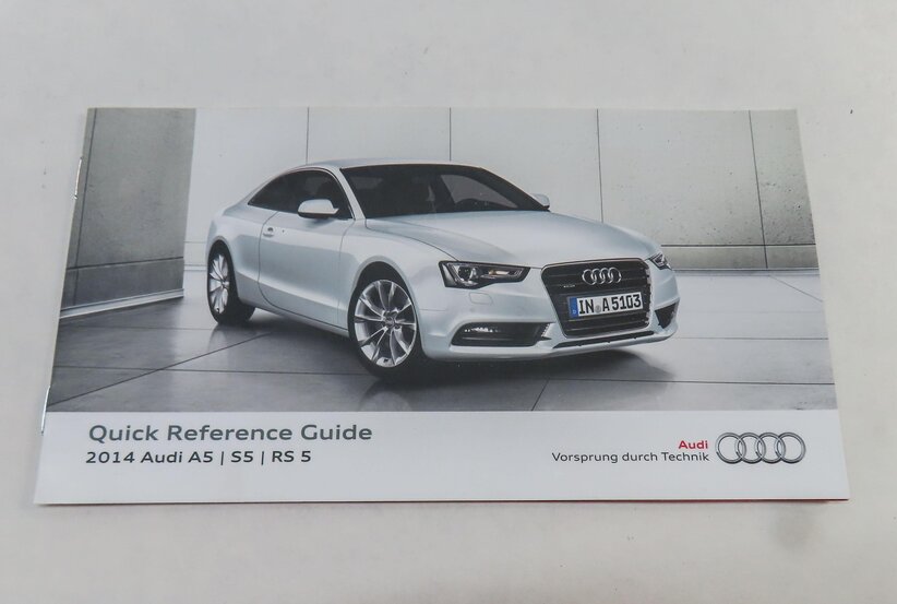 Thumbnail 5: 2014 AUDI A5 COUPE (B8 8T) OWNERS MANUAL BOOKLET SET 8 w/ CARRYING CASE