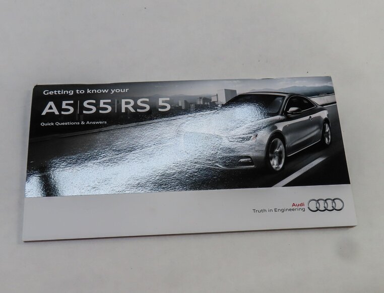 Thumbnail 6: 2014 AUDI A5 COUPE (B8 8T) OWNERS MANUAL BOOKLET SET 8 w/ CARRYING CASE
