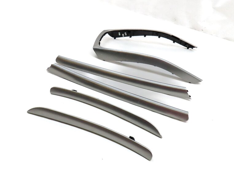 2014 AUDI A5 COUPE (B8 8T) FRONT REAR DOOR DASH CONSOLE ALUMINUM TRIM SET 5