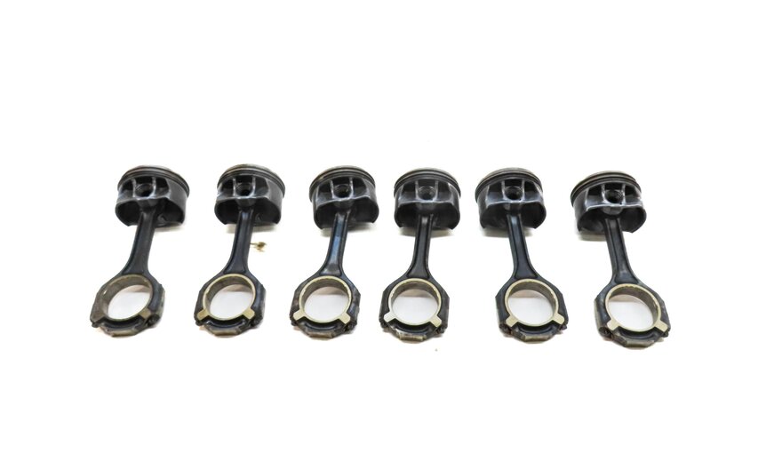 Thumbnail 4: 15-22 MERCEDES M276 3.0L ENGINE PISTON & ROD SET 6 X166 W166 W205 W222 W212 R231