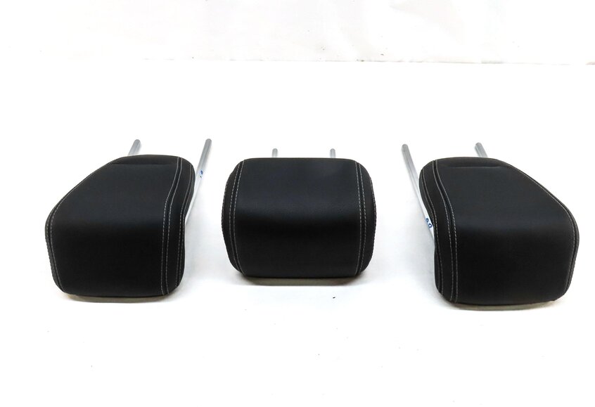 Thumbnail 4: 12-15 MERCEDES ML CLASS W166 REAR LEFT RIGHT & CENTER SEAT HEADREST SET3 (BLACK)