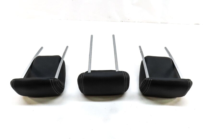 Thumbnail 5: 12-15 MERCEDES ML CLASS W166 REAR LEFT RIGHT & CENTER SEAT HEADREST SET3 (BLACK)