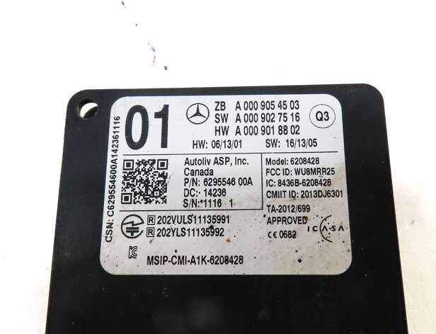 Thumbnail 4: 2015 MERCEDES ML400 (W166) REAR BLIND SPOT RADAR SENSOR MODULE 0009054503
