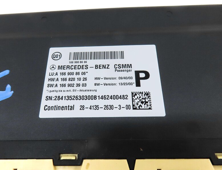 Thumbnail 4: 2015 MERCEDES ML400 (W166) FRONT RIGHT PASSENGER SEAT CONTROL MODULE 1669008606