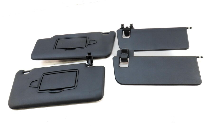 Thumbnail 2: 12-15 MERCEDES ML-CLASS (W166) FRONT LEFT & RIGHT SUNVISOR SUN VISOR SET (BLACK)
