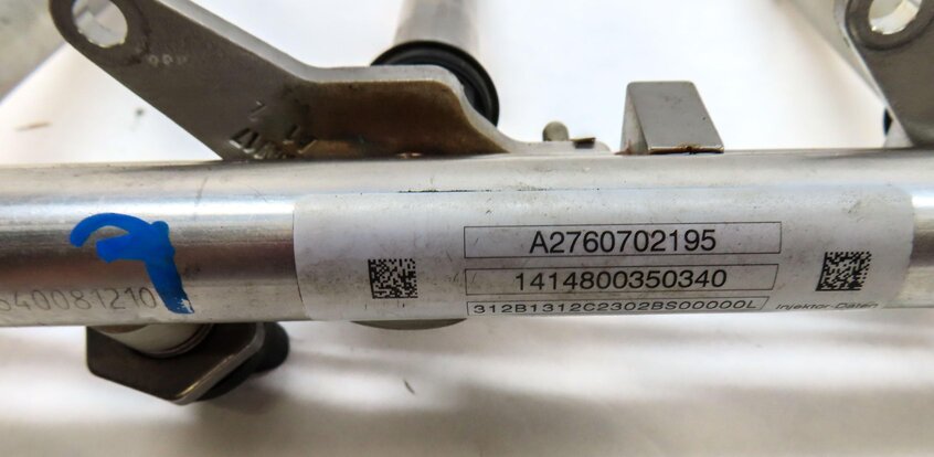 Thumbnail 8: 2015 MERCEDES ML400 (W166) 3.0L TURBO M276 ENGINE FUEL INJECTOR SET 6 w/ RAILS