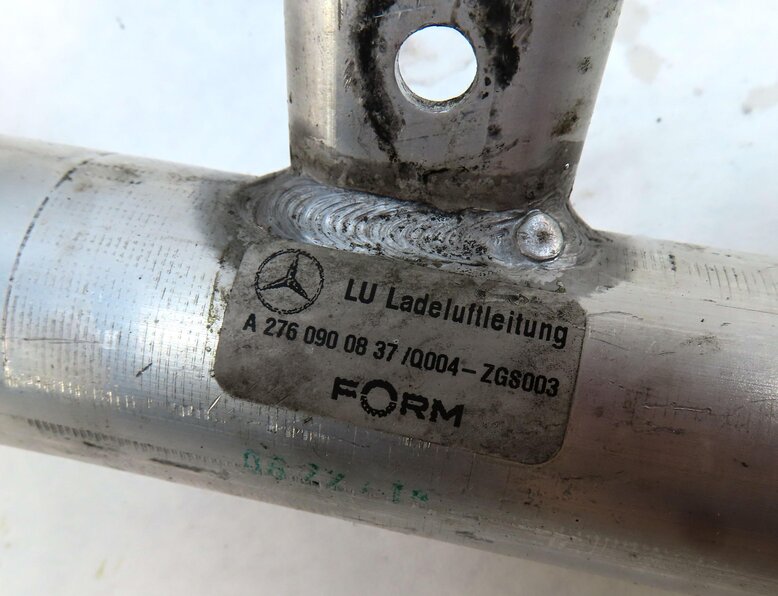 Thumbnail 11: 2015 MERCEDES ML400 W166 3.0L TURBO M276 ENGINE INTERCOOLER AIR INTAKE PIPE SET2