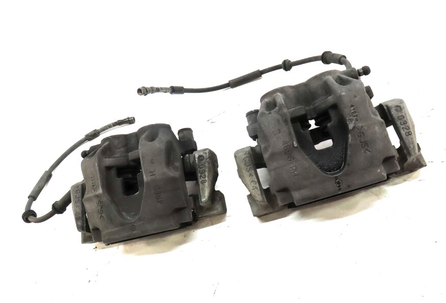 Thumbnail 3: 2012-2019 MERCEDES GL350 GL450 GLS350 ML350 (W166 X166) FRONT BRAKE CALIPER SET