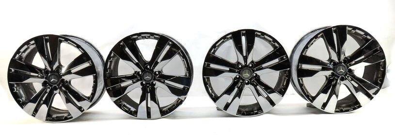 Thumbnail 2: 10-12 MERCEDES GL350 GL450 (X164) 20x8.5 ALUMINUM 5-SPLIT SPOKE WHEEL RIM SET4