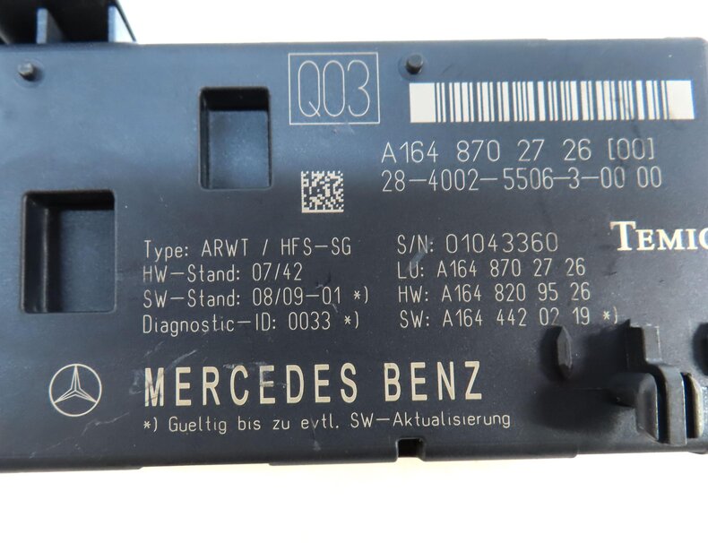 Thumbnail 4: 2012 MERCEDES GL350 (X164) REAR HATCH TRUNK LIFTGATE CONTROL MODULE 1648702726