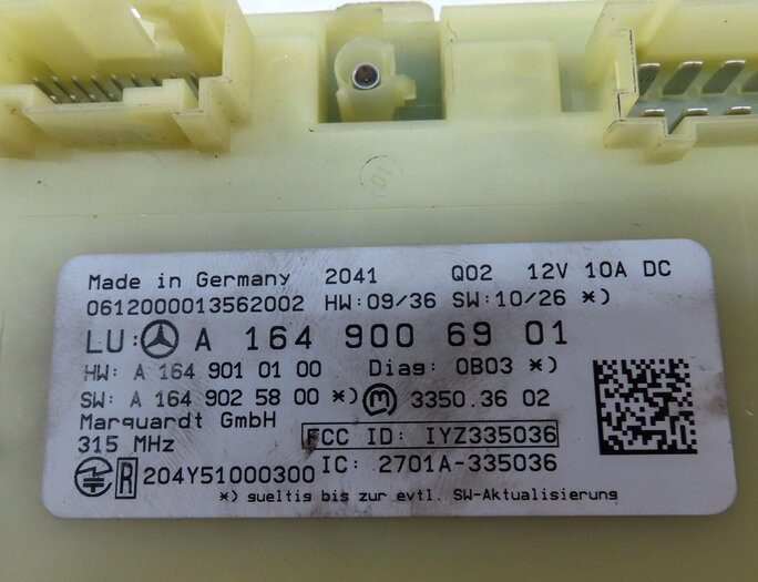 Thumbnail 4: 2010-2013 MERCEDES GL350 GL450 GL550 R350 (X164 W251) KEYLESS GO CONTROL MODULE