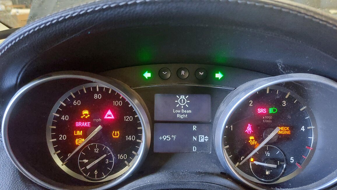 Thumbnail 2: 10-12 MERCEDES GL350 R350 (X164 W251) SPEEDOMETER INSTRUMENT GAUGE CLUSTER 249k