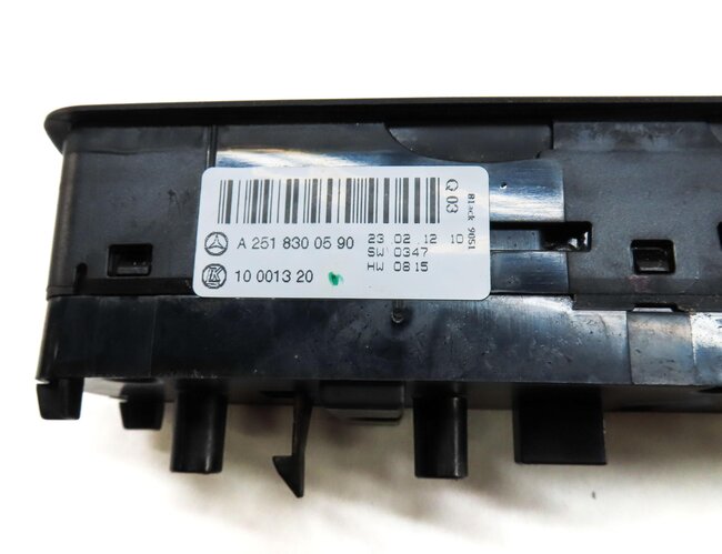 Thumbnail 6: 2006-2012 MERCEDES GL R CLASS (W251 X164) LEFT DRIVER PFOLD MASTER WINDOW SWITCH